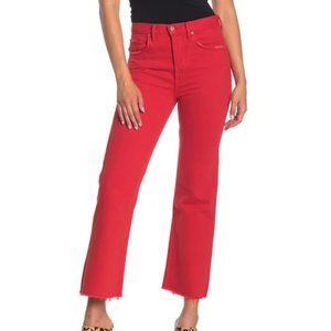 GRLFRND Linda High Rise Crop Flare Leg Jeans
